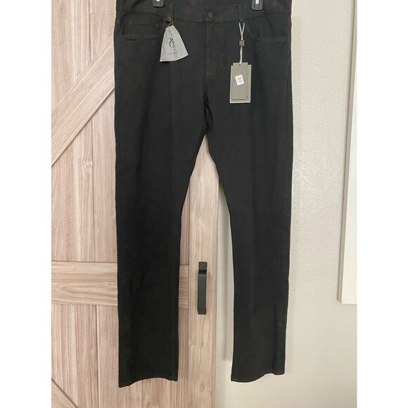 NWT Canali Black slim fit black editor jeans size 56